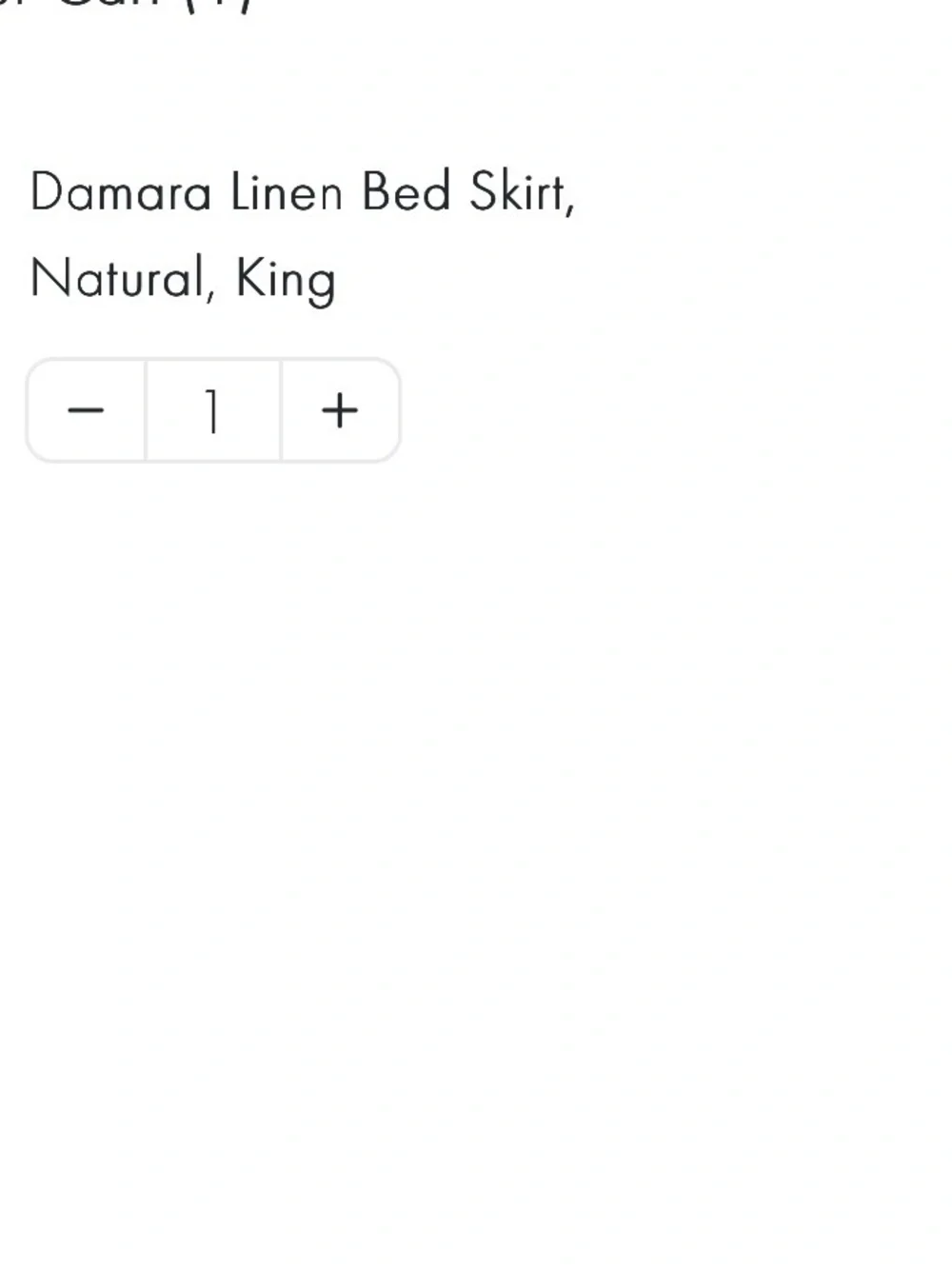 Amity Home Damara Linen Bed Skirt in Natural
